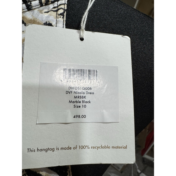 Diane von Furstenberg NICOLA Marble Swing Midi Dress $498 - Picture 6 of 16